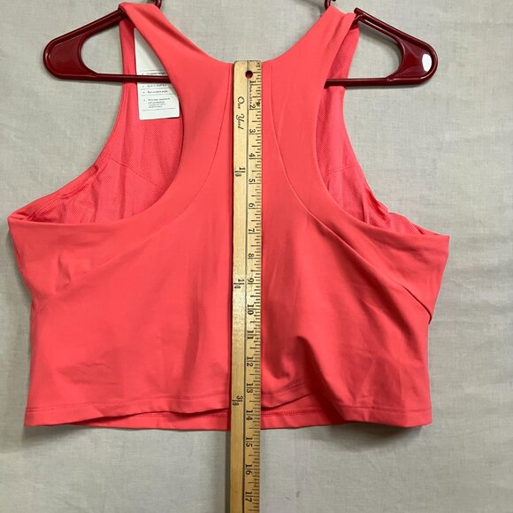 All In Motion Women's Everyday Soft High Neck Cropped Tank Top Built Shelf Bra - Picture 15 of 15